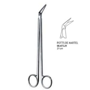 Tijera Potts de Martel Vasc. Angul 21cm