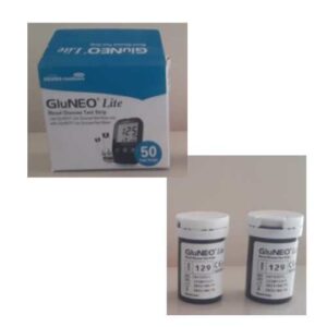 Tiras reactivas de glucosa Marca Gluneo Lite – Procedencia Corea